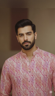 BRIGHT PINK KURTA