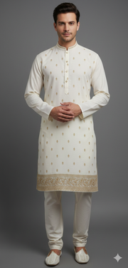 CREAM OFF WHITE  KURTA