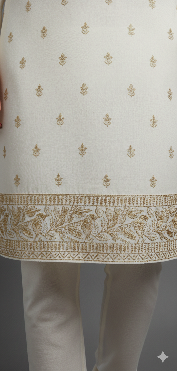 CREAM OFF WHITE  KURTA