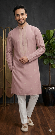 DUSTY ROSE KURTA WITH PAJAMA