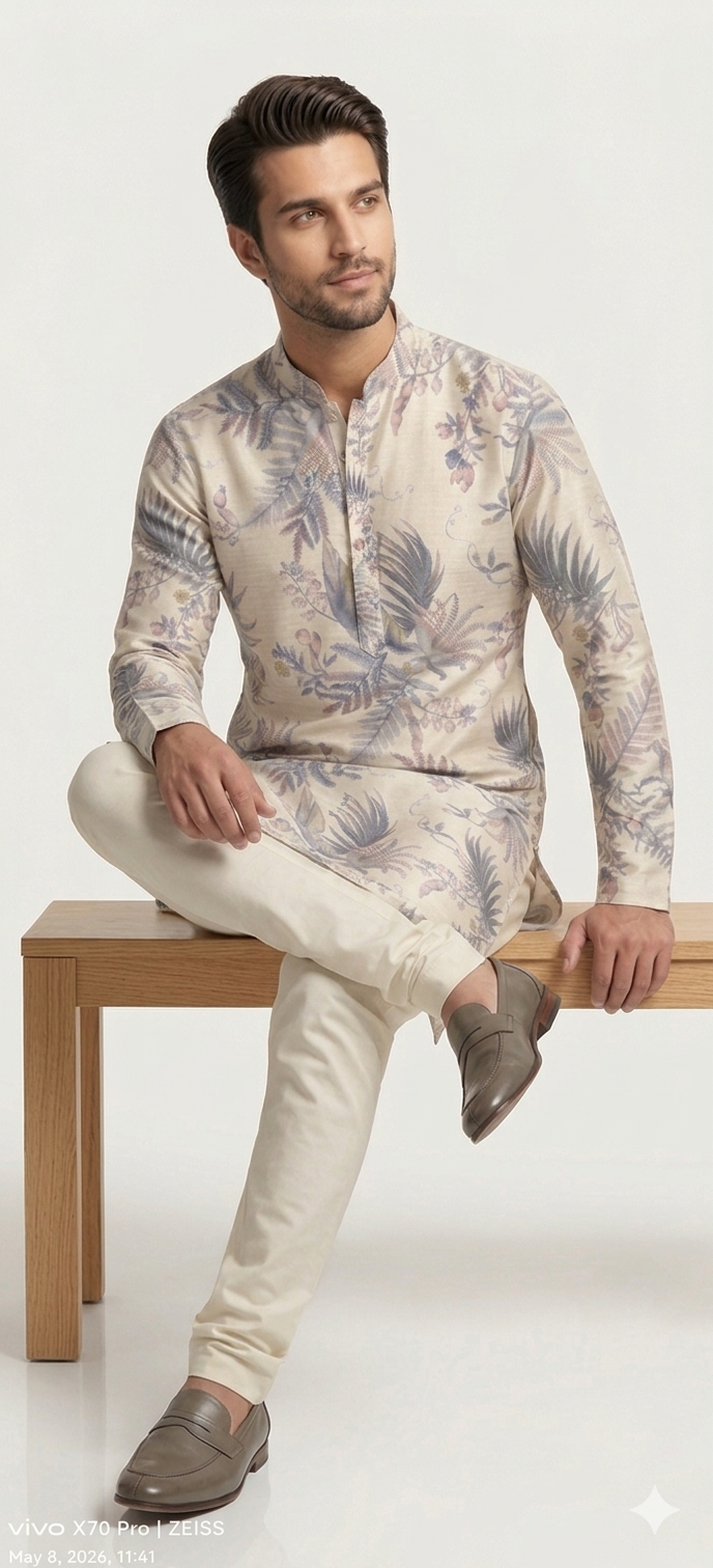 MORDERN FLORAL PRINTED KURTA