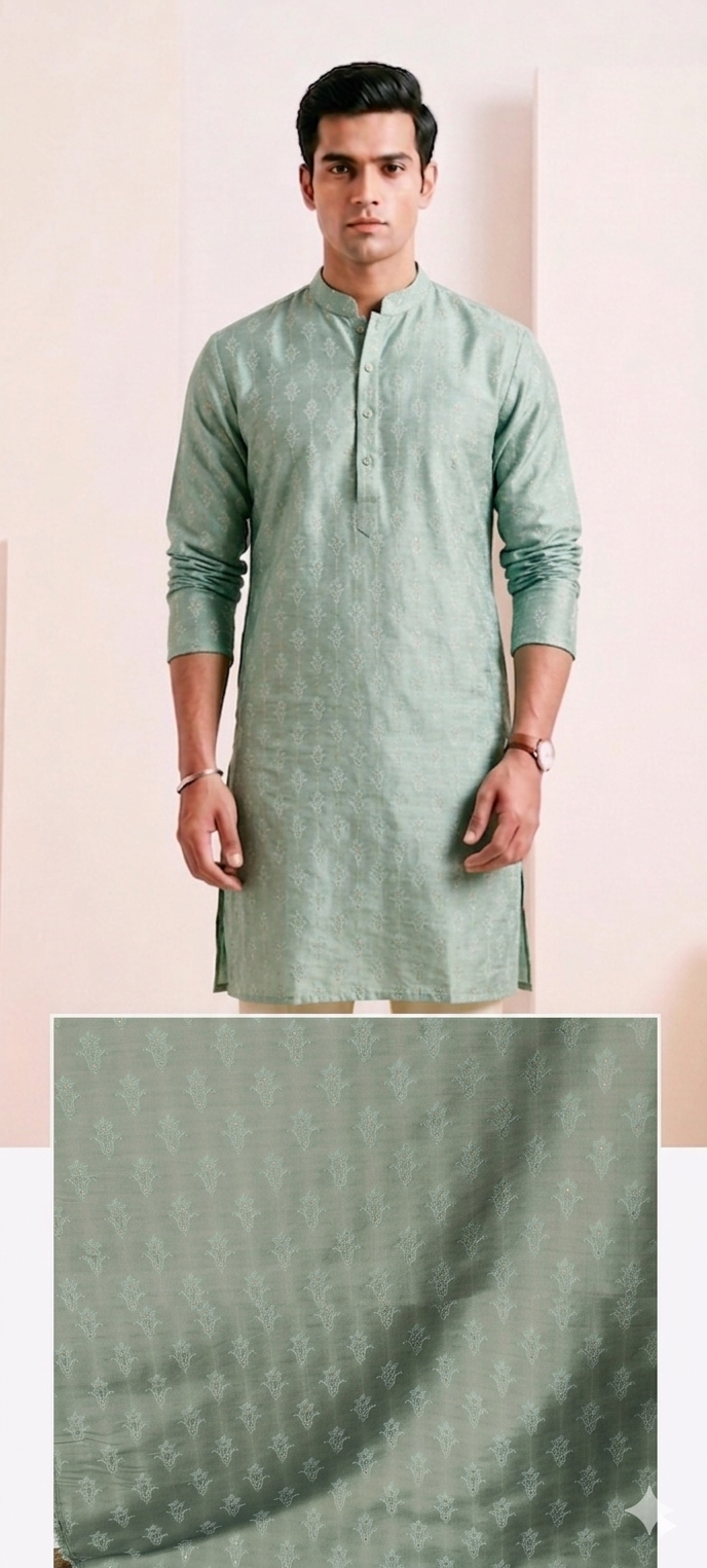 The Sage Silk Butti Kurta