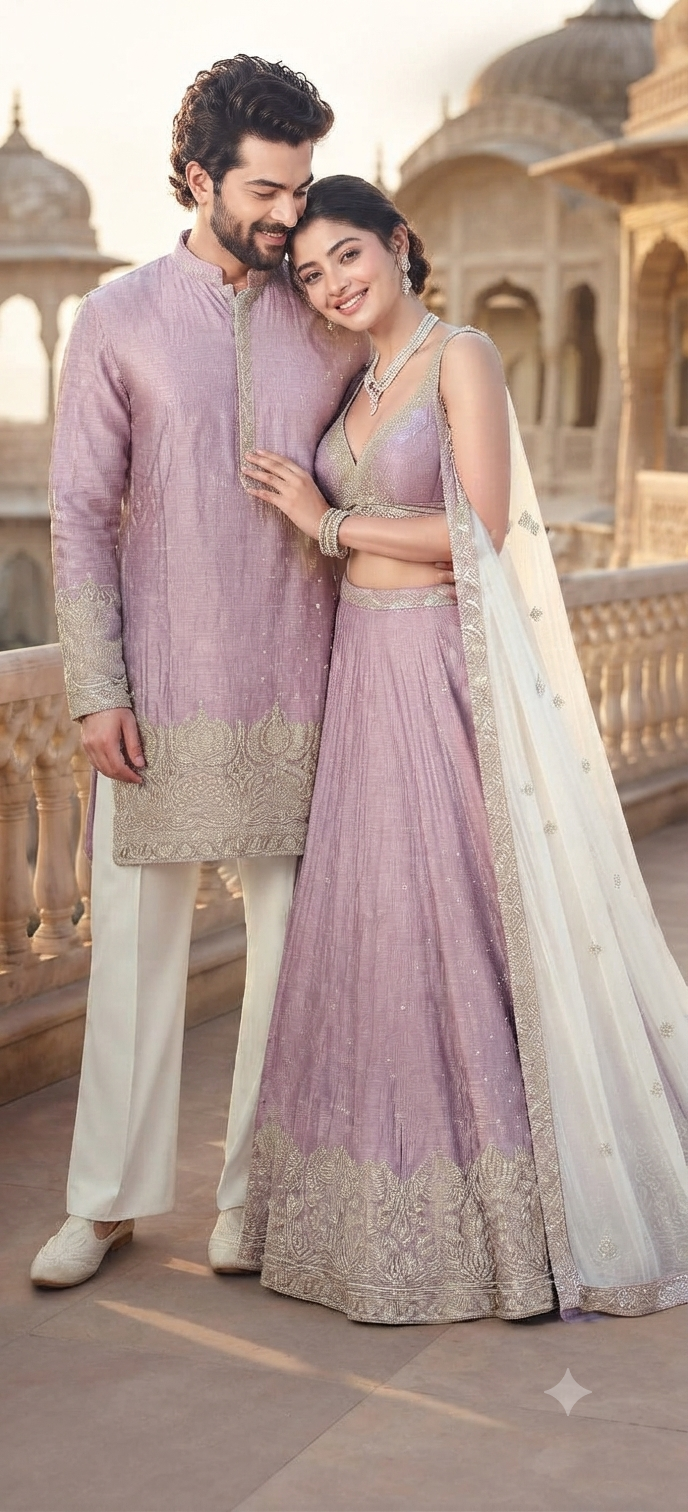 Dusty lavender kurta