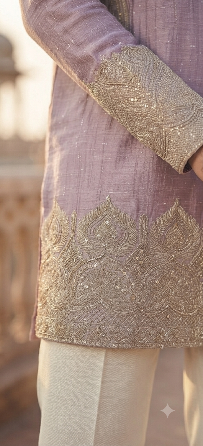 Dusty lavender kurta