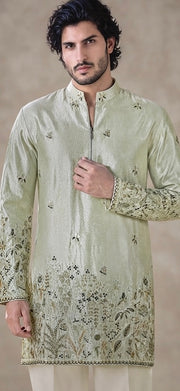 Sage Green Embroidered Kurta
