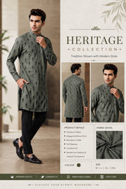 Heritage Olive Kurta Set