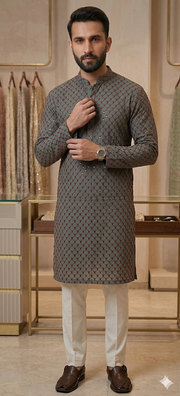 The Diamond Lattice Mirror Kurta