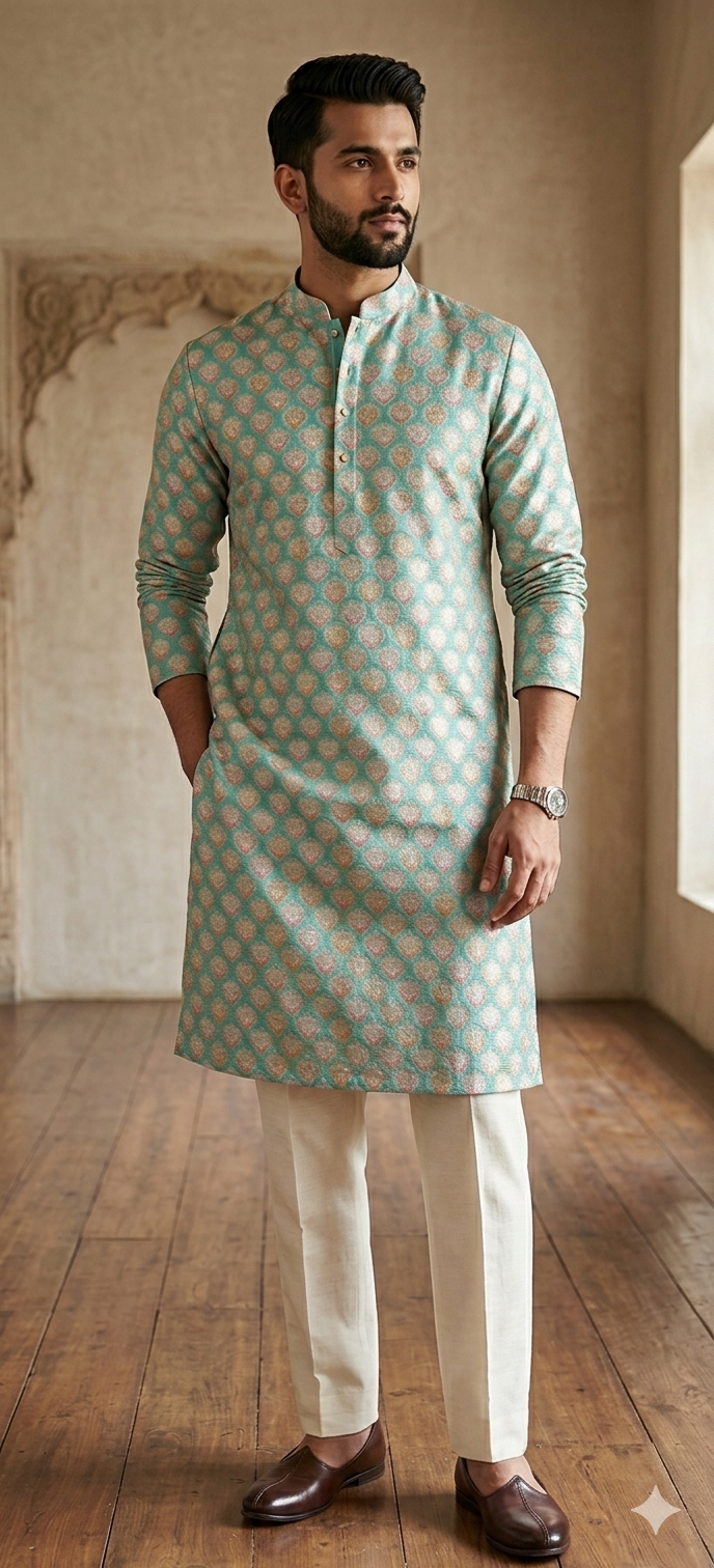 The Mint Royale Brocade Kurta