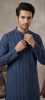 Deep Indigo Blue Kurta