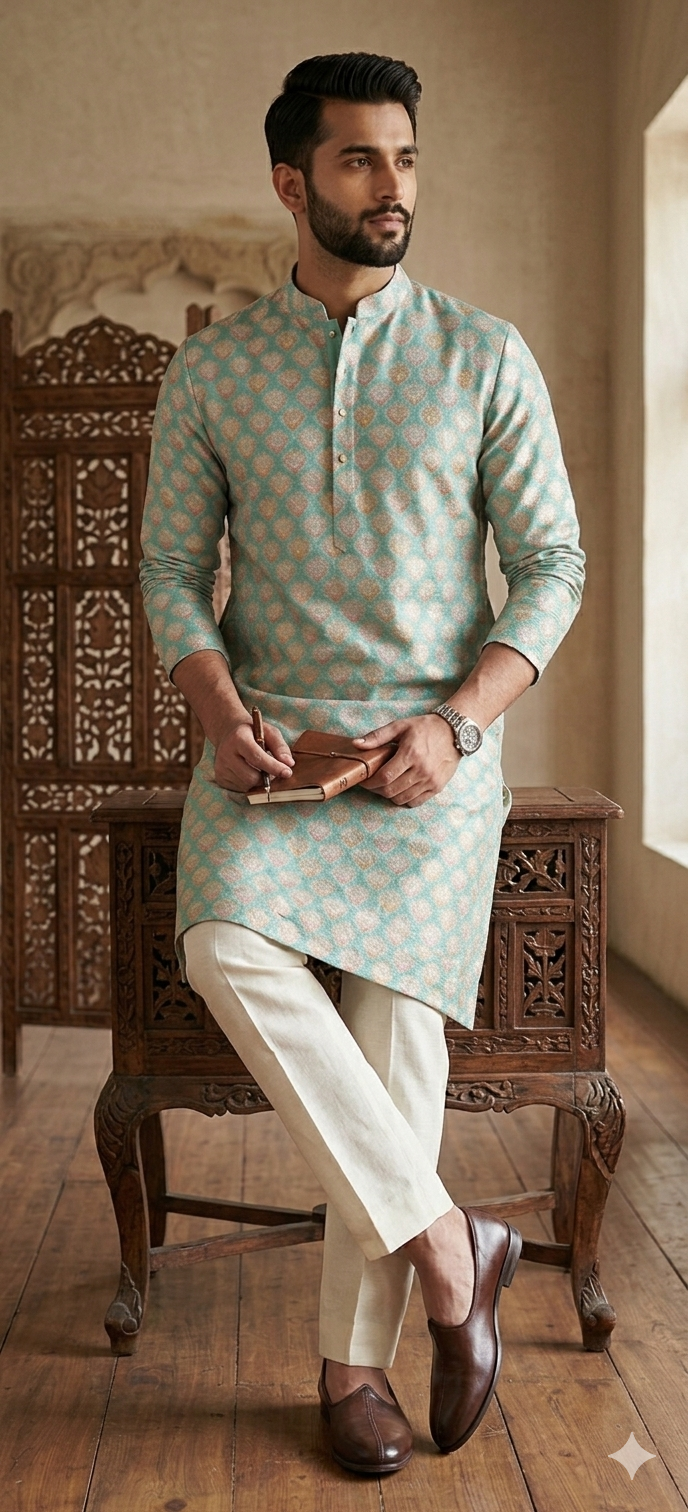 The Mint Royale Brocade Kurta